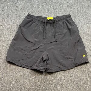 Market Smiley Originals Shorts Sz L Mens Black Streetwear Skater Nylon Shorts